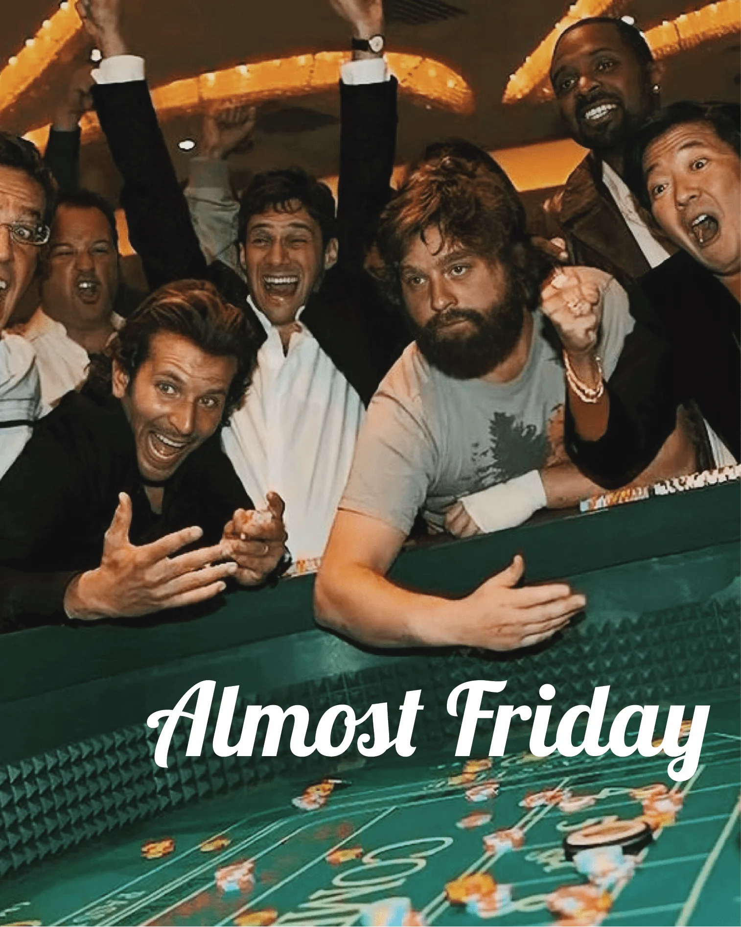 Almost Friday Gambling Tee - Image 4