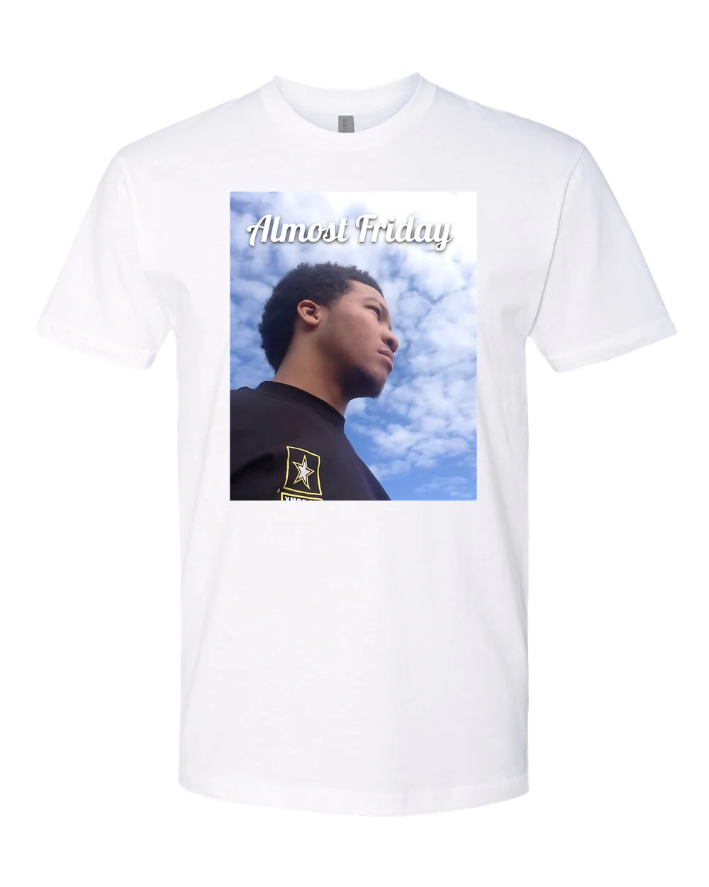Almost Friday NWTS Basketball Tee - Image 2
