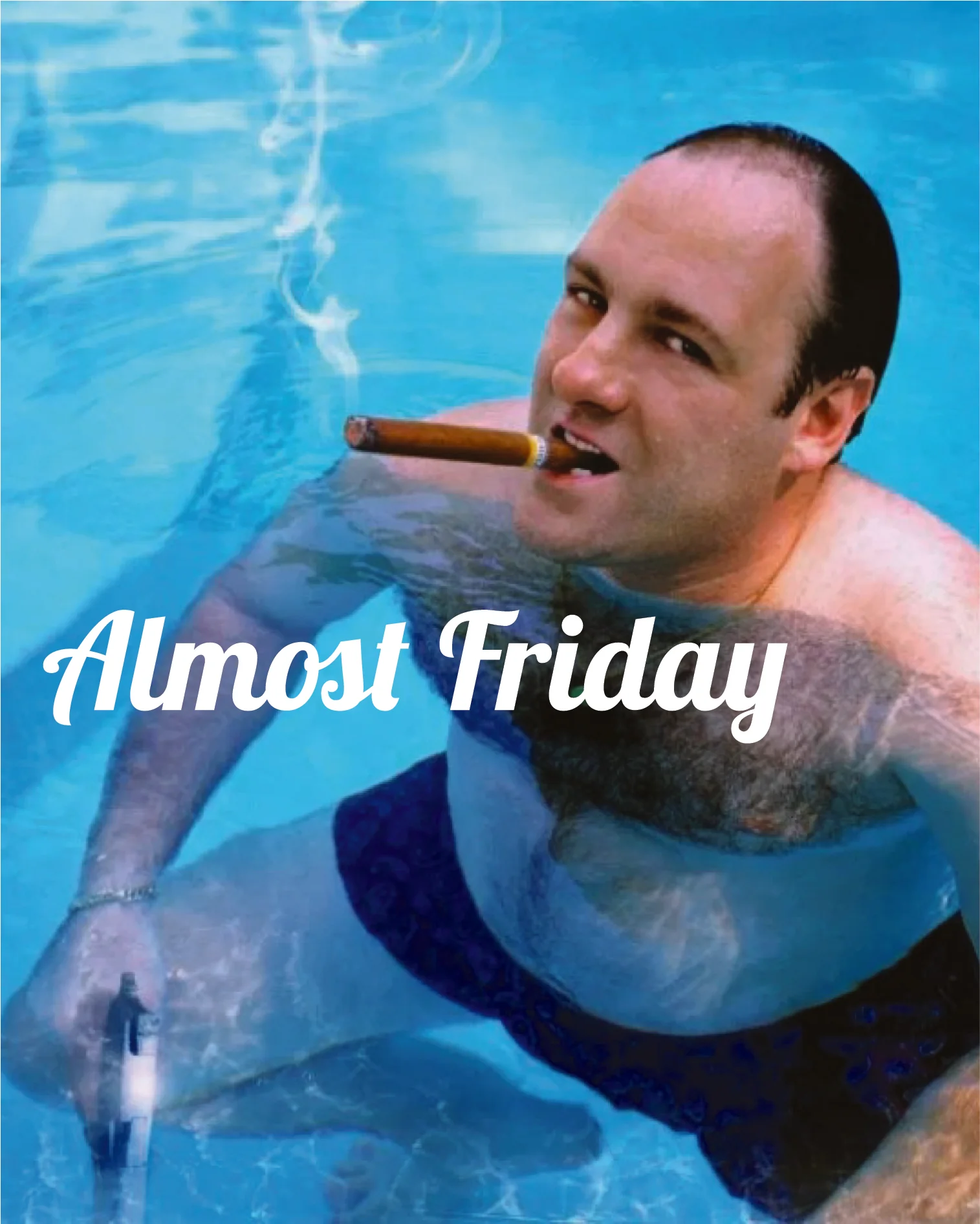 Almost Friday Pool Cigar Tee - Image 3