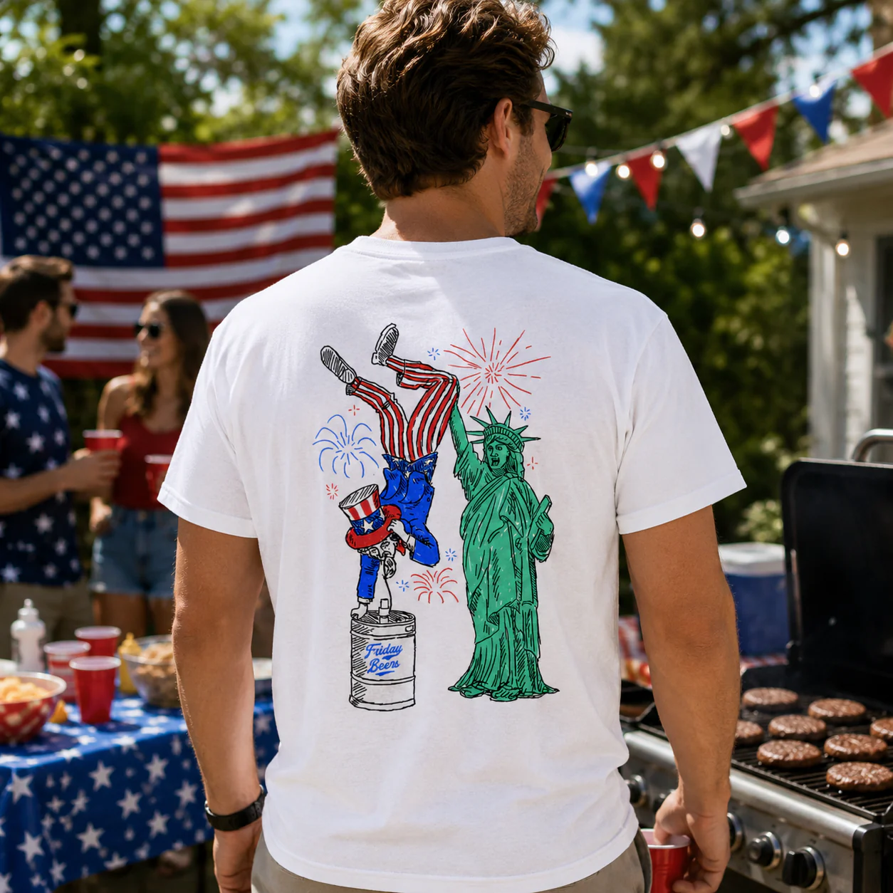 America Keg Stand Tee - Image 5