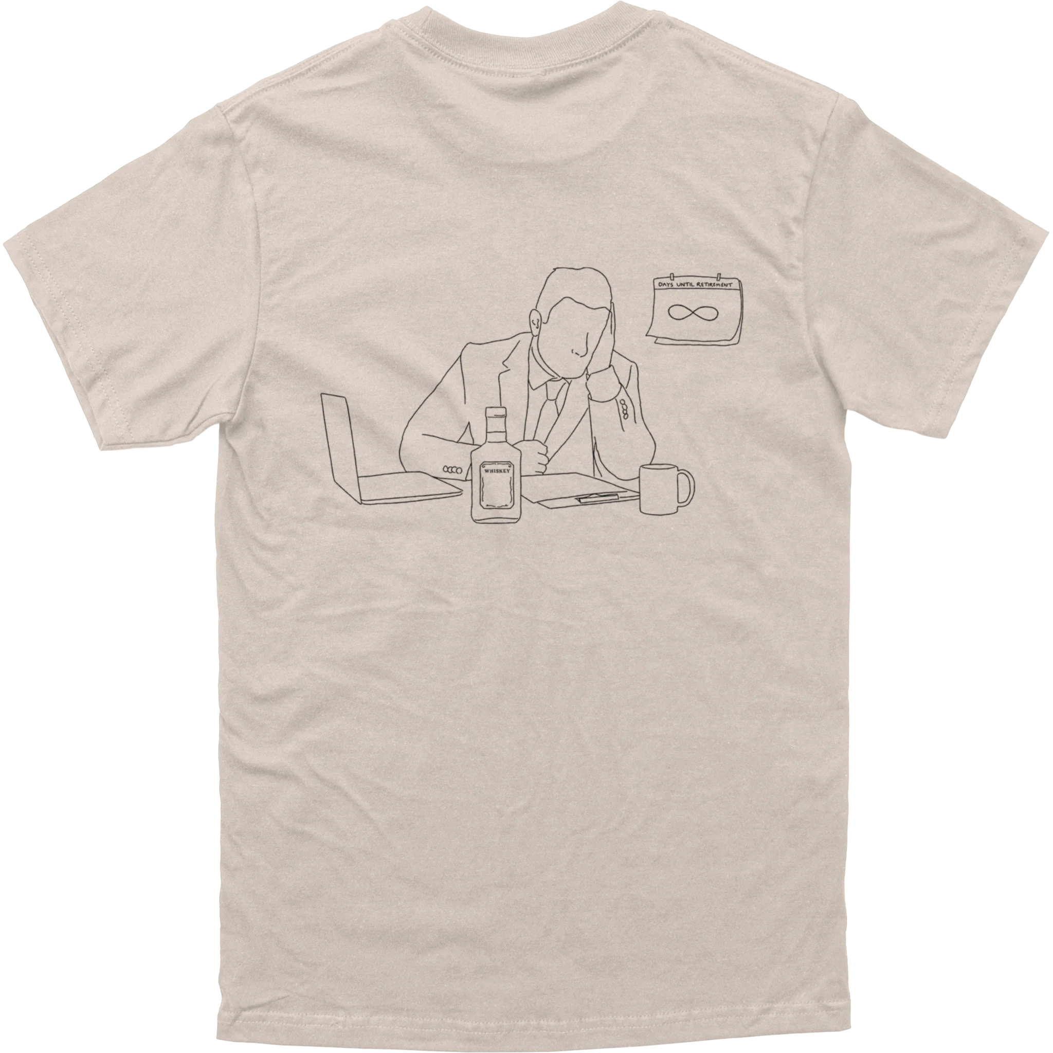 Work Retire Die Tee - Image 3